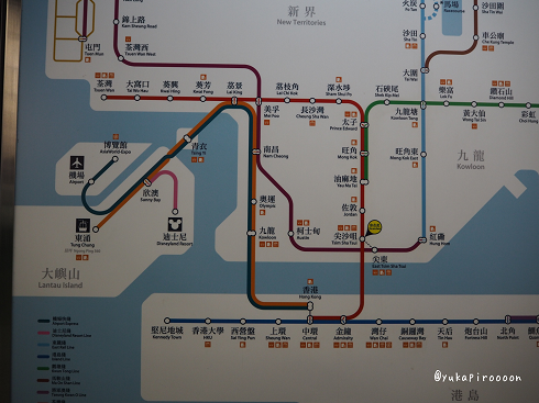 香港ディズニーランドの行き方 尖沙咀から香港ディズニーランドまで電車で行く ゆかぴろwdwに行く